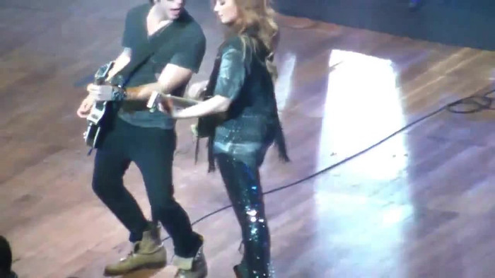 Demi Lovato Gets Hit By Light Stick _ São Paulo_ Brazil _ La La Land 356