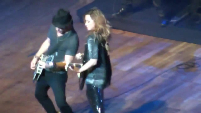 Demi Lovato Gets Hit By Light Stick _ São Paulo_ Brazil _ La La Land 379