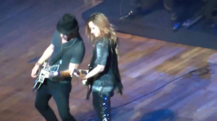 Demi Lovato Gets Hit By Light Stick _ São Paulo_ Brazil _ La La Land 383