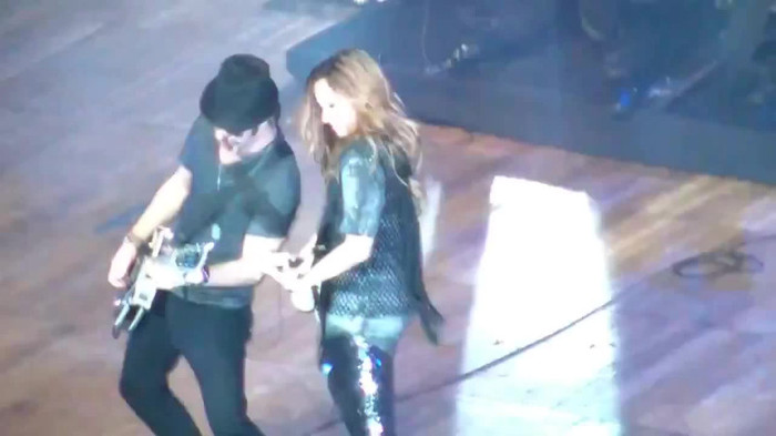 Demi Lovato Gets Hit By Light Stick _ São Paulo_ Brazil _ La La Land 385
