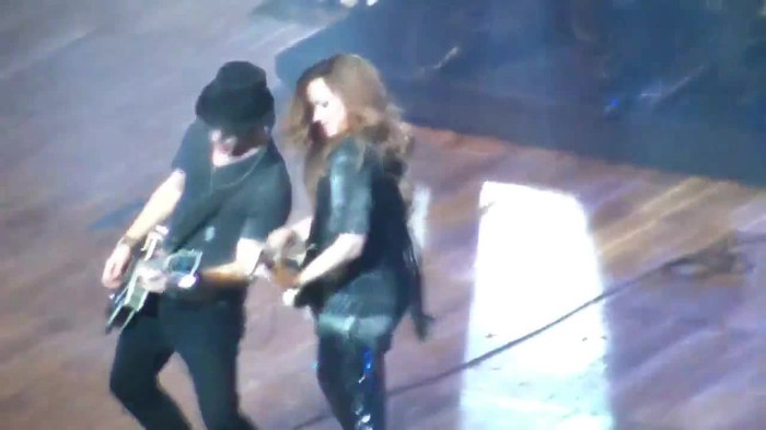 Demi Lovato Gets Hit By Light Stick _ São Paulo_ Brazil _ La La Land 388