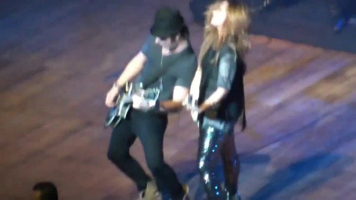 Demi Lovato Gets Hit By Light Stick _ São Paulo_ Brazil _ La La Land 445