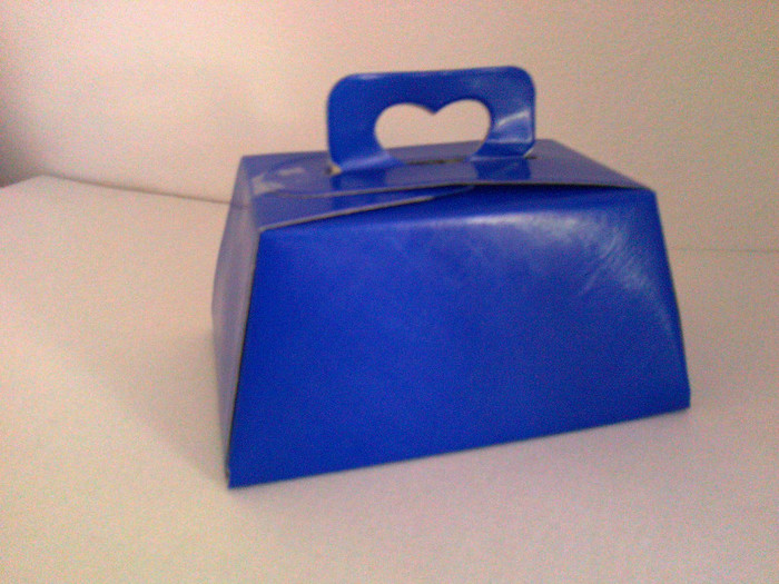 CUTIE NUNTA  10X15 ALBASTRA