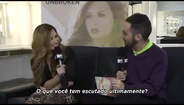 bscap0011 - Demi Says She Listens To Skrillex Nicki Minaj Rihanna Kelly Clarkson MTV Brazil