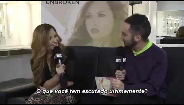 bscap0012 - Demi Says She Listens To Skrillex Nicki Minaj Rihanna Kelly Clarkson MTV Brazil