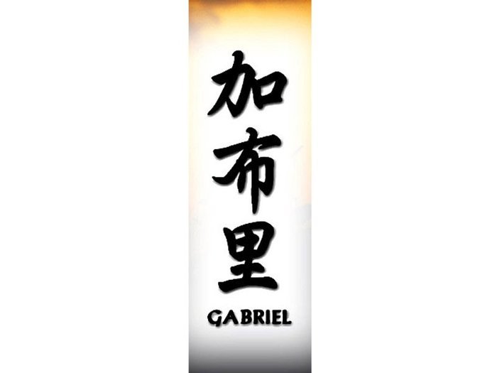 Gabriel - Afla cum se scrie numele tau in chineza1
