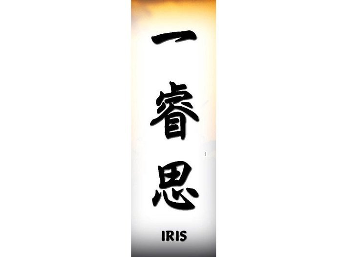 Iris - Afla cum se scrie numele tau in chineza1