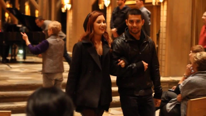 Demi Lovato - Tiffany Thornton and Chris Wedding 0745