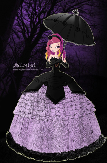 Roxy_in_Gothic_Dress_by_MagiaBelievix - winx elegant