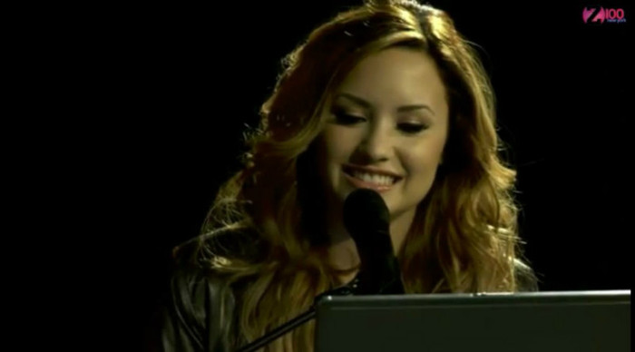 bscap0007 - Demi Lovato talking about Greece Z100 live chat 08 03 2012