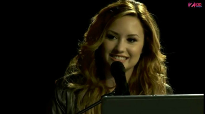 bscap0011 - Demi Lovato talking about Greece Z100 live chat 08 03 2012