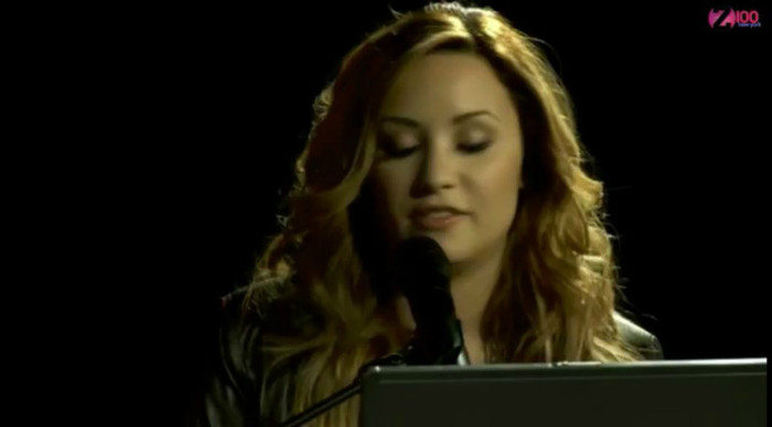bscap0127 - Demi Lovato talking about Greece Z100 live chat 08 03 2012