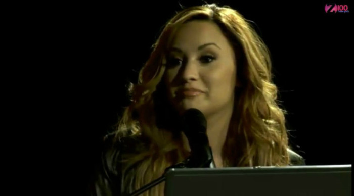 bscap0130 - Demi Lovato talking about Greece Z100 live chat 08 03 2012