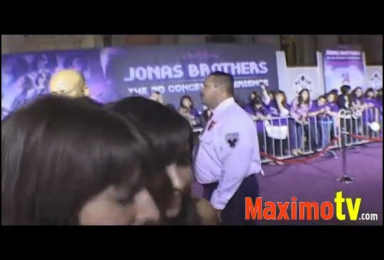 bscap0293 - Demilush and Jonas Brothers The 3D Concert Experience Premiere - Feb 24 2009