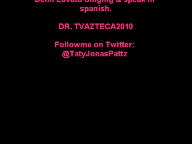 bscap0199 - Demi - Cantando y hablando en Espanol Singing And Speaking Spanish