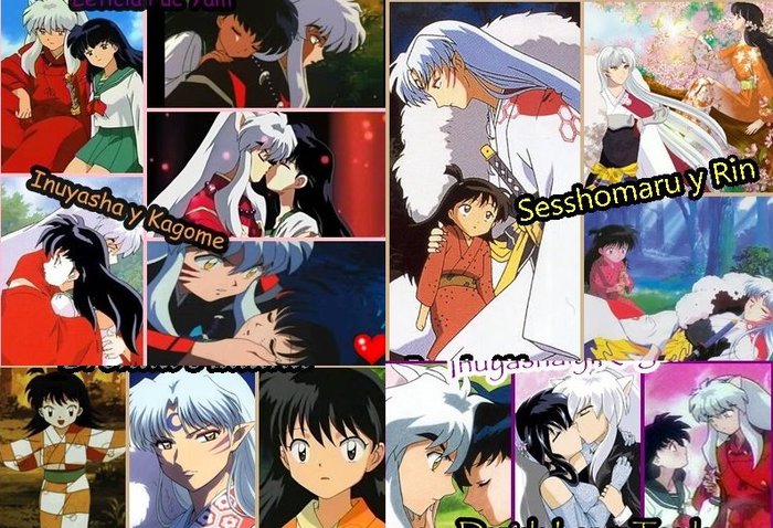 Collage Inuyasha& Kagome-Sesshomaru&Rin - Imagini castigate de mine-Inuyasha