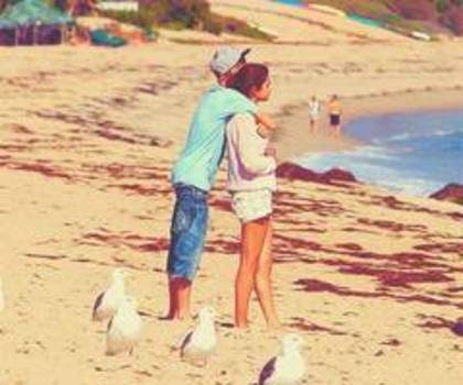 Selly & Justin la plaja
