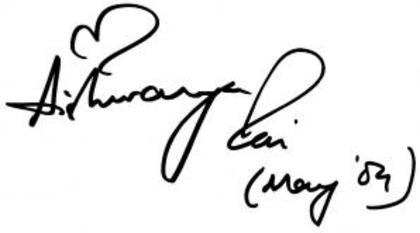 Aishwarya Rai - 0- Autografe Actori-India