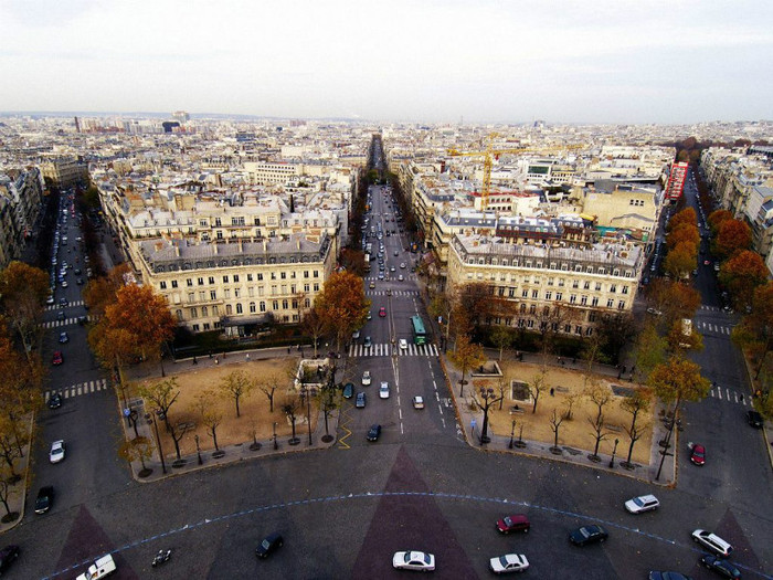 Aerial View of Place de lrEtoile_ Paris_ France - paris