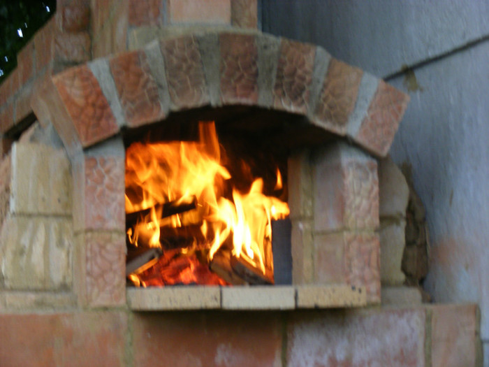 primul foc - cuptor paine gratar gradina