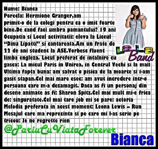 Bianca - Info despre unii