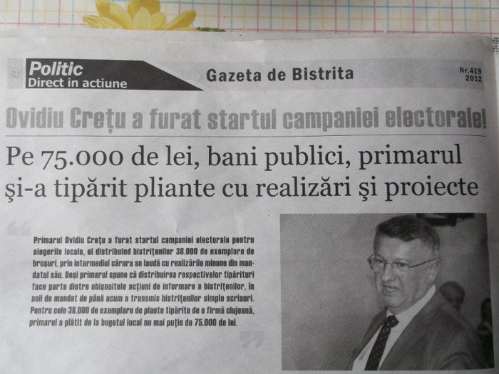 BA NU, ASA A INCEPUT CAMPANIA - LUCRARI ELECTORALE CU BATAIE LUNGA