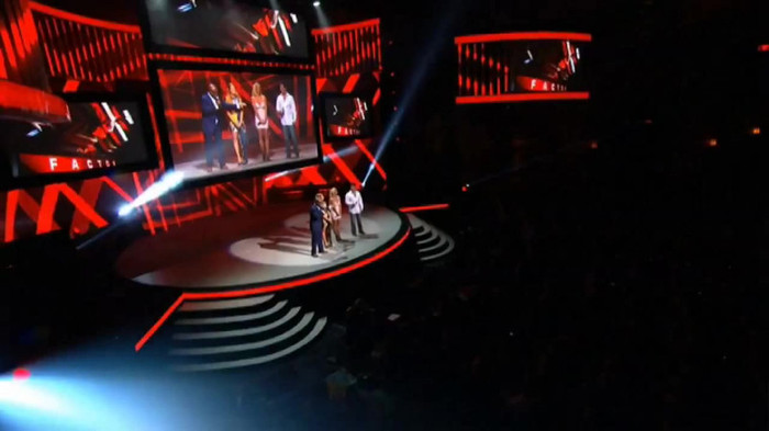 Demi Lovato joins X Factor USA judges on stage 14993