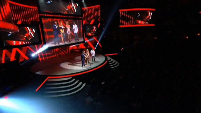 Demi Lovato joins X Factor USA judges on stage 14997