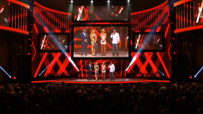 Demi Lovato joins X Factor USA judges on stage 27530
