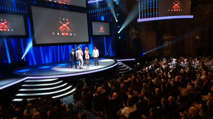 Demi Lovato joins X Factor USA judges on stage 32530