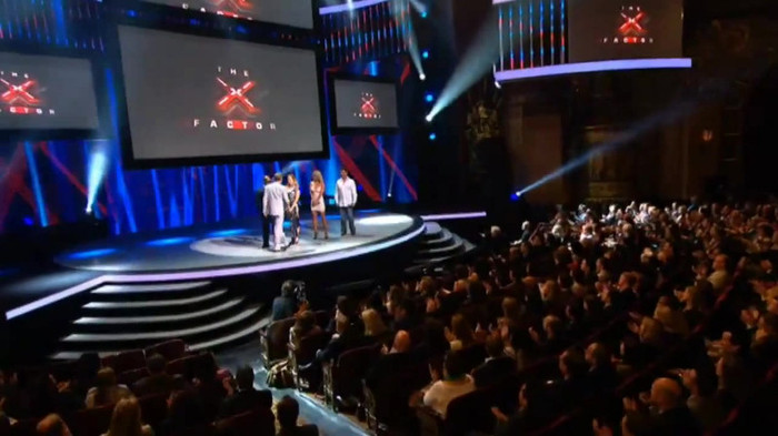 Demi Lovato joins X Factor USA judges on stage 32419