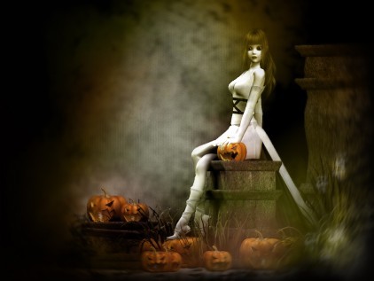 free-2010-pumpkin-time-wallpaper_422_86148 - Wallpapers Scary