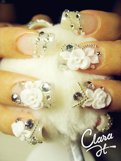 bridal bling nail art-f20380 - Wedding