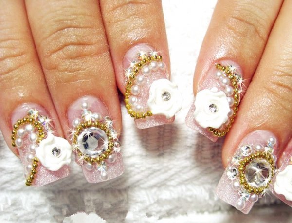 gorgeous bridal nails-f64967