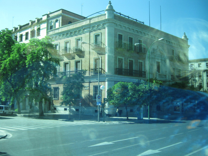 Sevilla vazuta din autocar