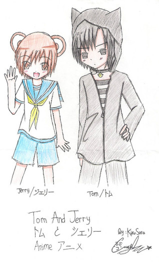 Tom_and_Jerry_Anime_Ver_Color_by_KikuSora
