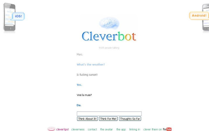 vrea la m*** - Cleverbot  CICA