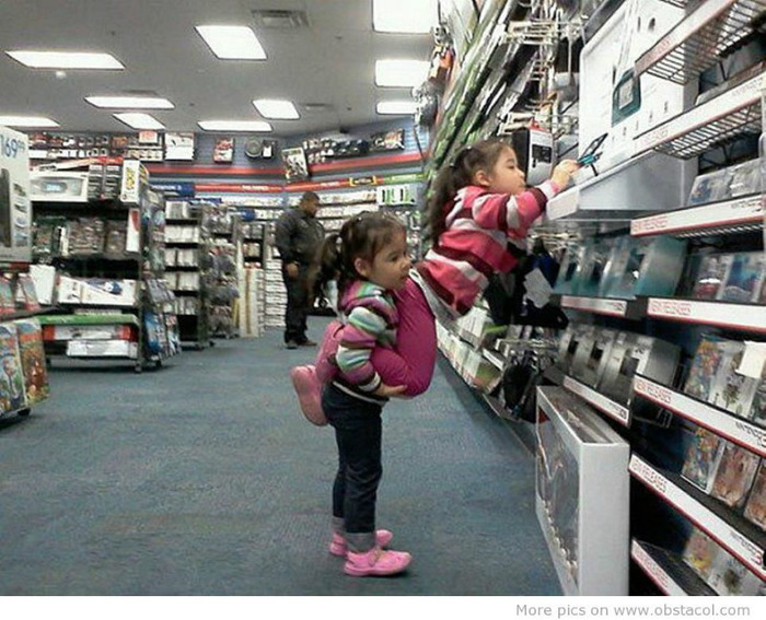 Holding-my-little-sister - funny images