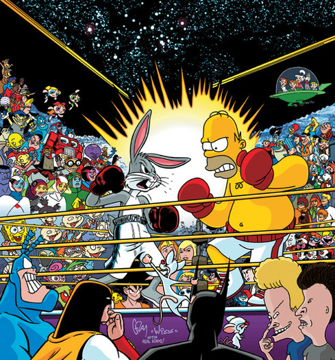 homer vs bugs - bugs vs homer