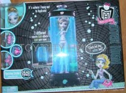 mh dt laguna  doll si patul ei in cutie - monster high dead tired