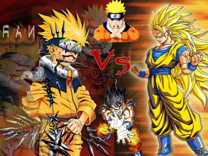 Naruto Vs Dragonball Z - Naruto vs goku