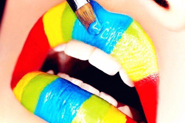bright rainbow lips-f11631