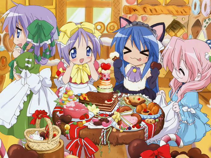 lucky-star-party-time - Animeuri pe care trebuie sa le vad