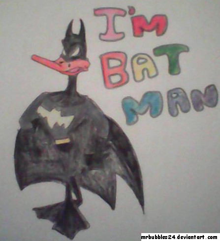 daffy_duck__im_batman_by_mrbubbles24-d4kzlrx - Batman