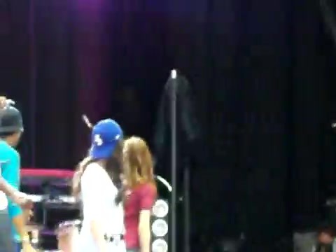 Demi Lovato\'s Entrance at Souncheck 0798