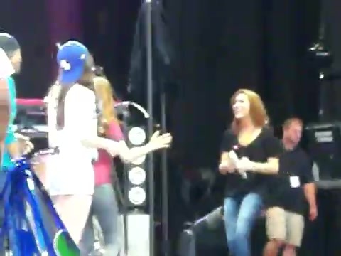 Demi Lovato\'s Entrance at Souncheck 1169 Demi Lovato\'s Entrance at Souncheck 1169