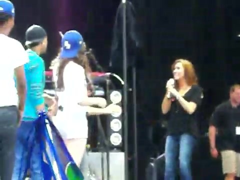 Demi Lovato\'s Entrance at Souncheck 1201