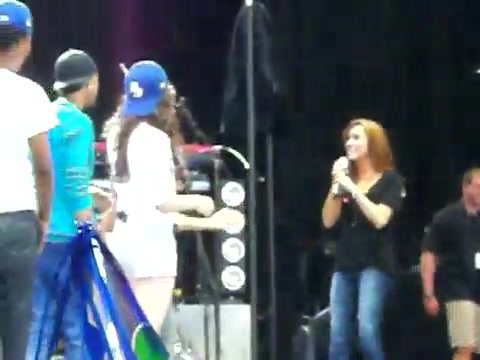 Demi Lovato\'s Entrance at Souncheck 1203