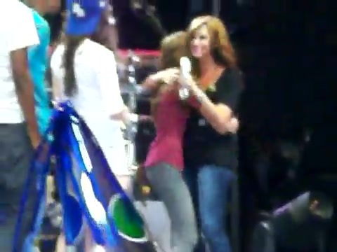 Demi Lovato\'s Entrance at Souncheck 1583