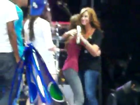 Demi Lovato\'s Entrance at Souncheck 1584